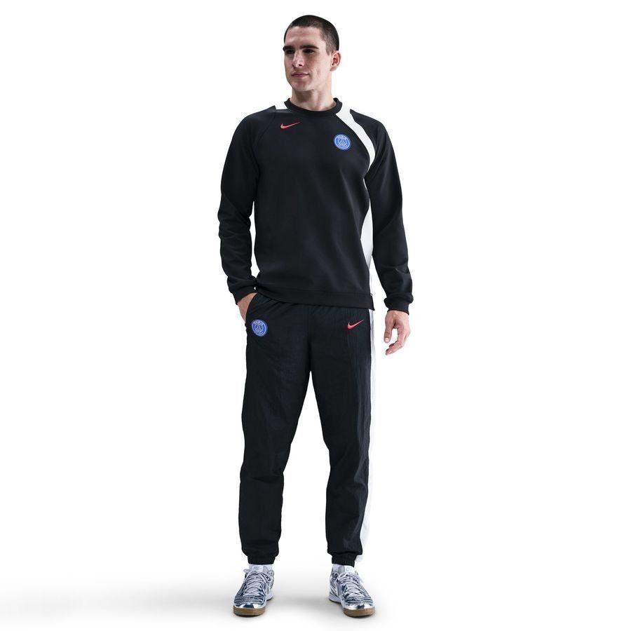 Paris Saint Germain Track Pants T90 Woven 3rd - Black/White/Global Red - Men's-SoccerKits Hub | Buy Soccer Jerseys Online